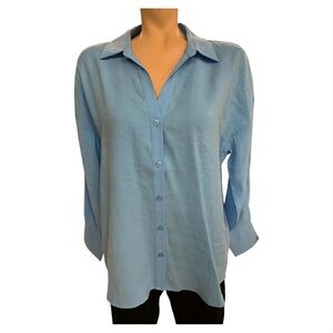 Vero Moda NWT Sky Blue Button-Down Shirt Size M